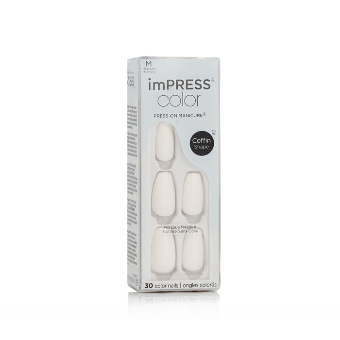 False nails Kiss imPRESS color Nº 501 Frosting (30 Units)
