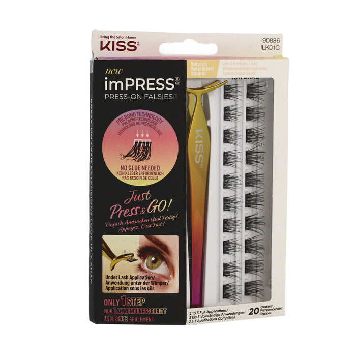 Pestañas Postizas Kiss imPRESS 20 Unidades