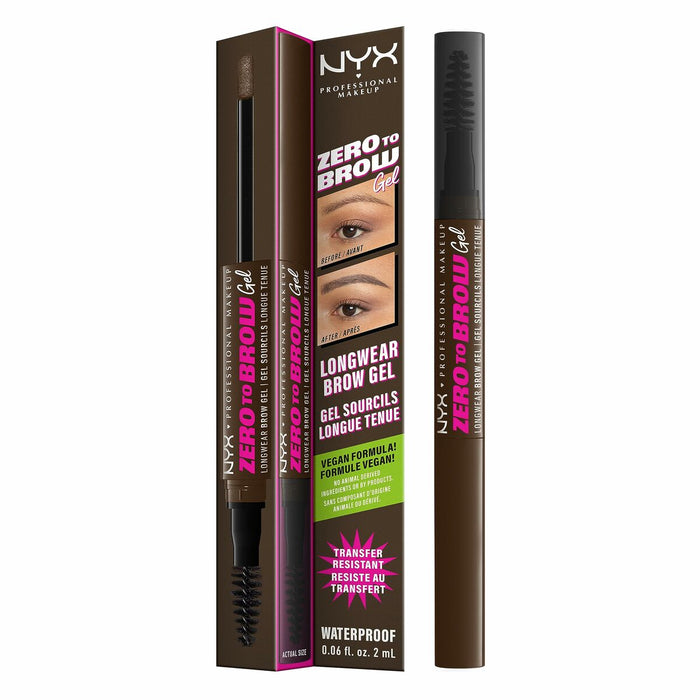 Gel Voluminizador para Cejas NYX Zero To Brow Nº 07 Espresso 2 ml