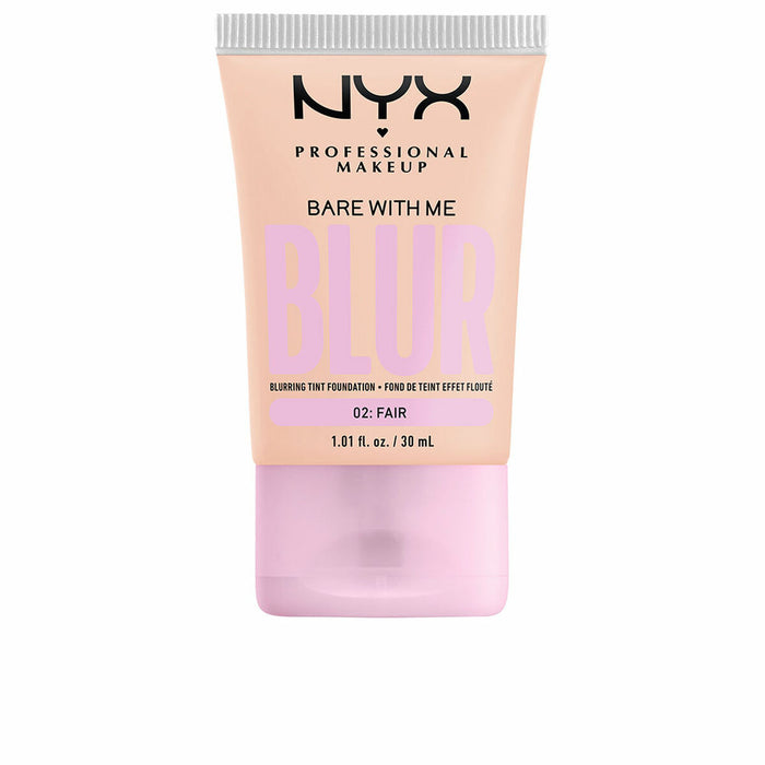 Base de Maquillaje Fluida NYX Bare With Me Blur Nº 02 Fair 30 ml