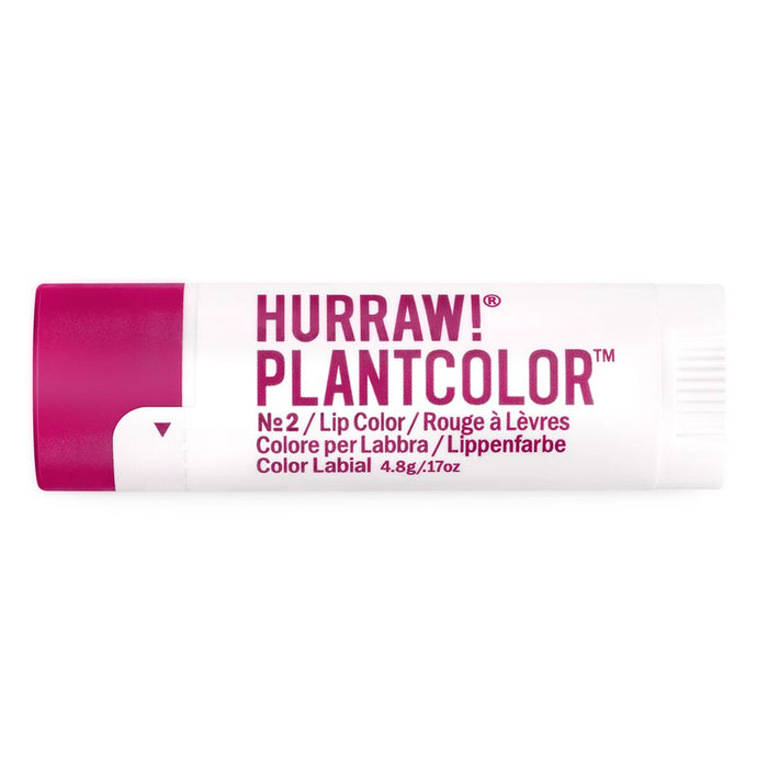 Bálsamo Labial con Color Hurraw! PlantColor Nº 2 4,8 g Stick