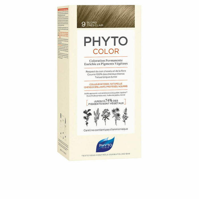 Coloración Permanente PHYTO PhytoColor 9-rubio muy claro Sin amoniaco