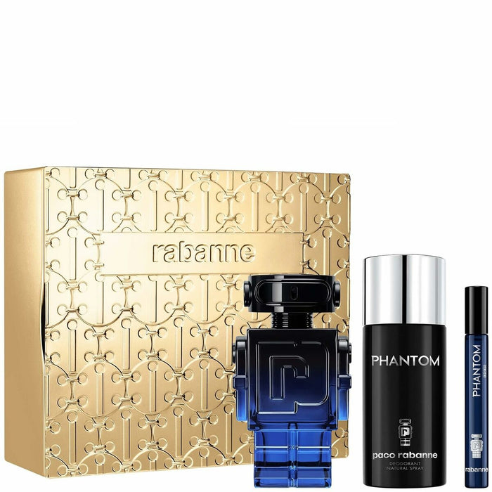 Set de Perfume Hombre Paco Rabanne PHANTOM 3 Piezas