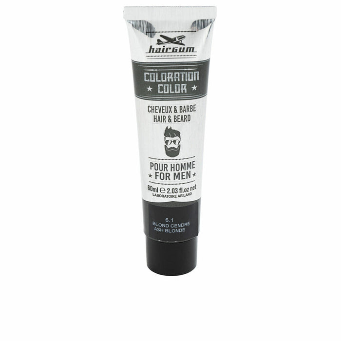 Permanent Dye Hairgum COLORATION Ash Blonde Nº 6.1 60 g