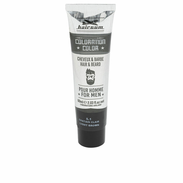 Tinte Permanente Hairgum COLORATION Castaño Claro Nº 5.1 60 g