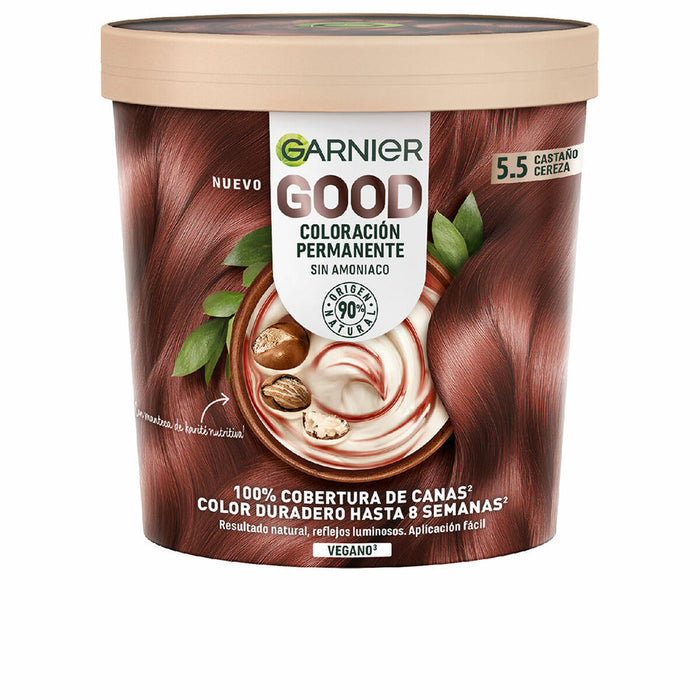 Tinte Permanente Garnier Good Cherry Castaño Nº 5.5 (1 unidad)