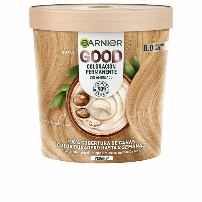 Tinte Permanente Garnier Good Nº 8.0 Rubio (1 unidad)