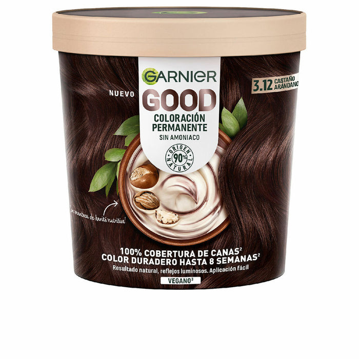 Tinte Permanente Garnier Good Castaño Nº 3.12 (1 unidad)