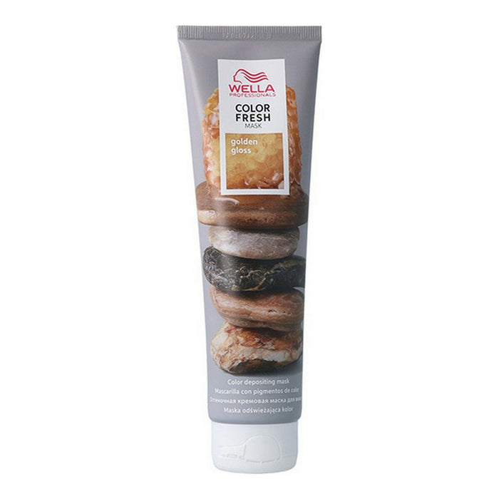 Mascarilla Capilar Color Fresh Wella Brillo Dorado (150 ml)