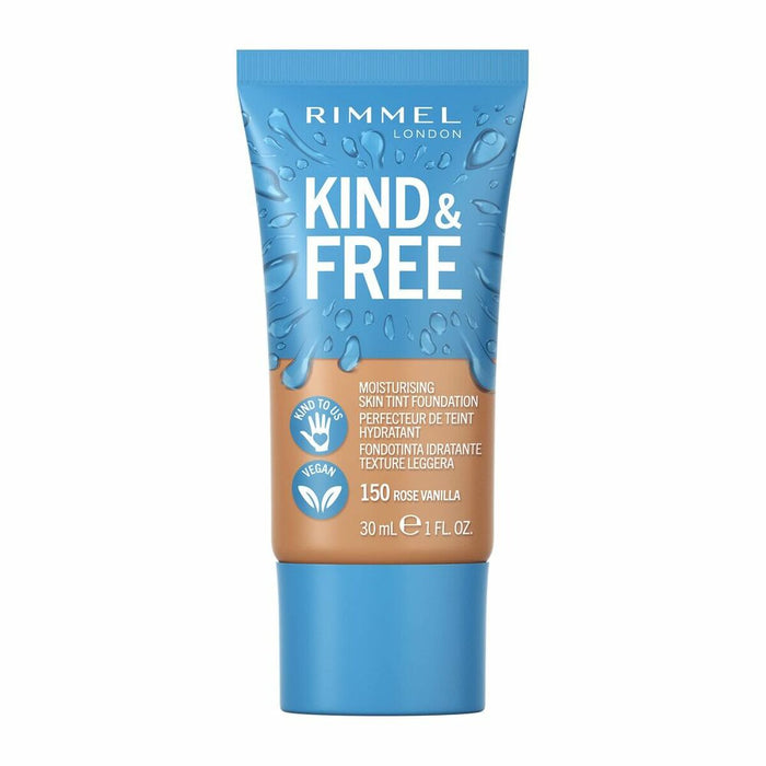 Base de Maquillaje Cremosa Rimmel London Kind & Free 150-rose vanilla (30 ml)