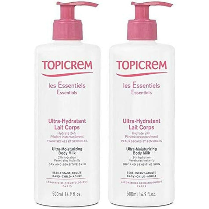 Leche Hidratante Corporal Topicrem   500 ml x 2