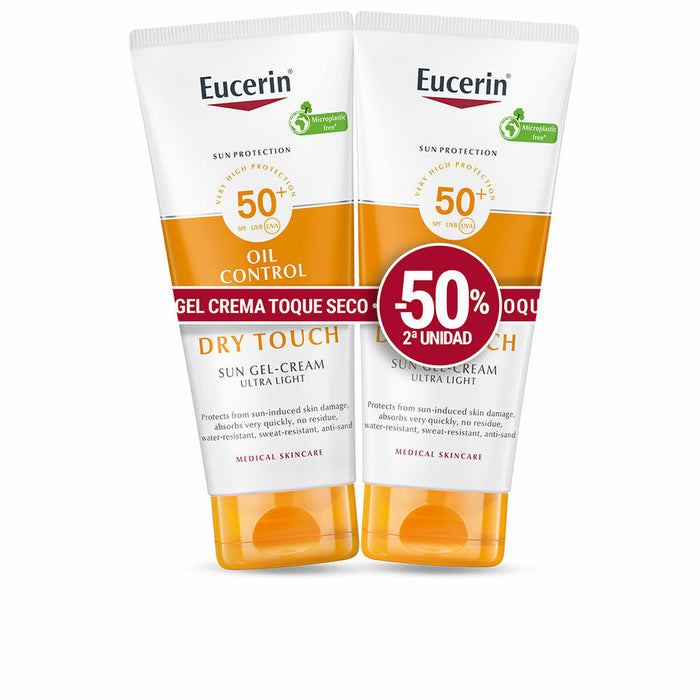 Gel Protector Solar Eucerin Sensitive Protect 50 ml x 2 Crema Seco Spf 50