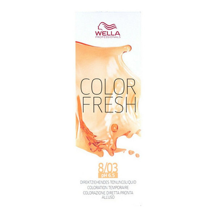 Semi-Permanent Tint Color Fresh Wella 10003221 Nº 8/03 (75 ml)