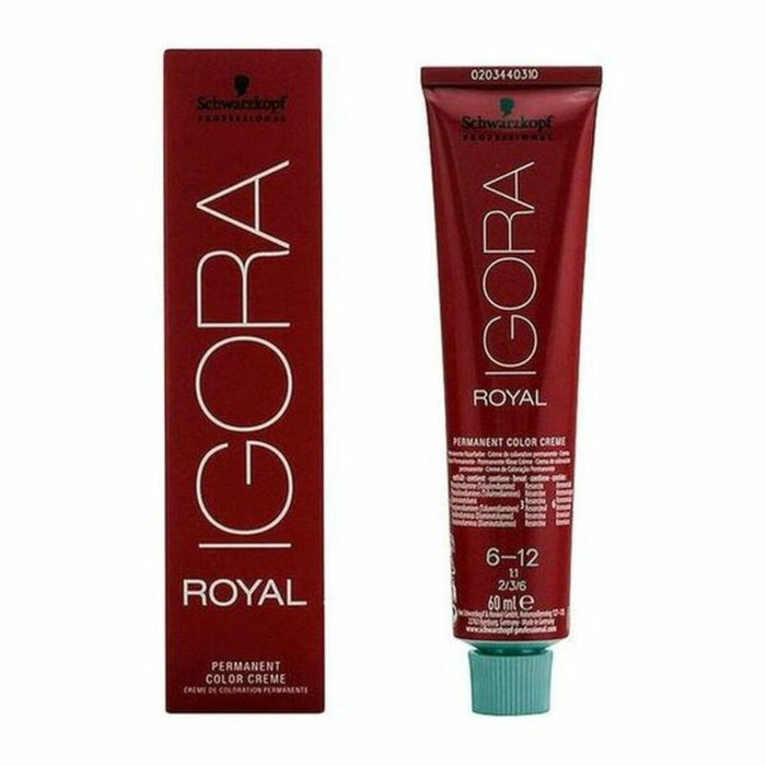 Tinte sin Amoniaco Igora Royal Schwarzkopf 1520 Nº 6-12 Nº 9.0-rubio muy claro Nº 8.0-rubio claro 60 ml