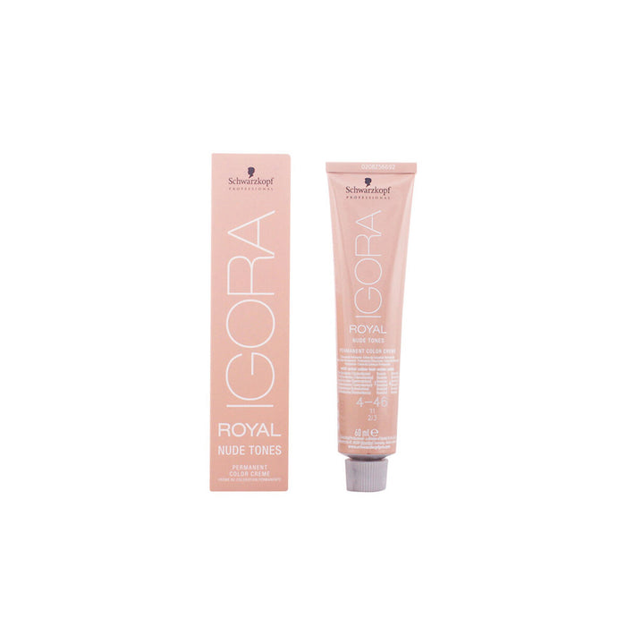 Coloración Permanente en Crema Schwarzkopf Igora Royal Nude Tones Nº 4.46 (60 ml)