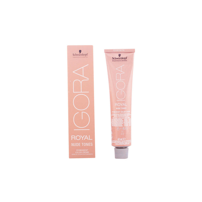 Tinte Permanente Igora Royal Nudes Schwarzkopf Igora Royal 8-46 Nº 8.0-rubio claro 60 ml (60 ml)