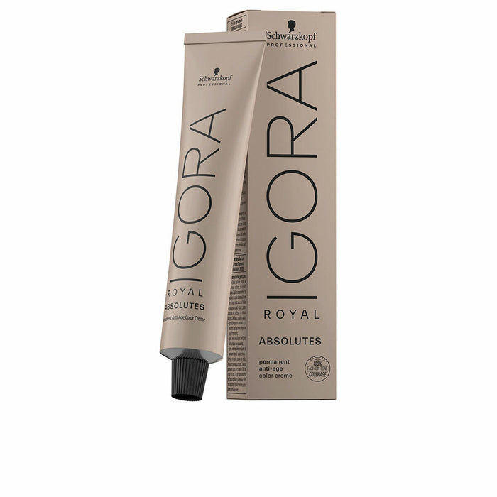 Coloración Permanente en Crema Schwarzkopf Igora Royal Absolutes Nº 8-60 Rubio Claro Marrón natural 60 ml