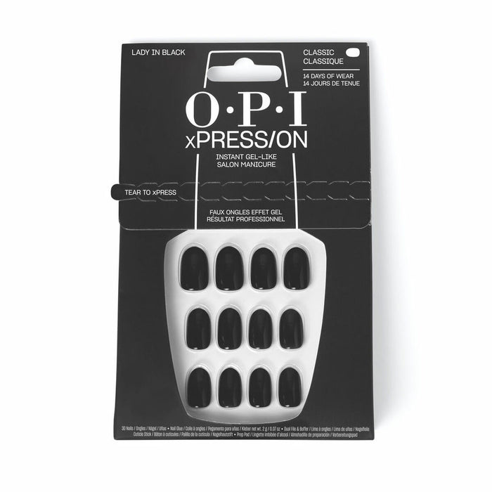 False nails Opi #Lady in Black Lady In Black 30 Pieces