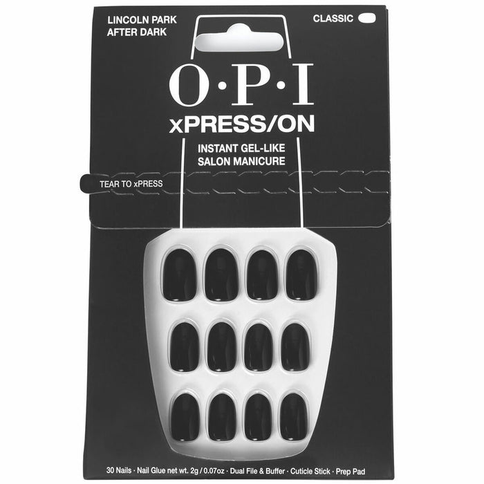 False nails Opi #Lincoln Park After Dark 30 Pieces