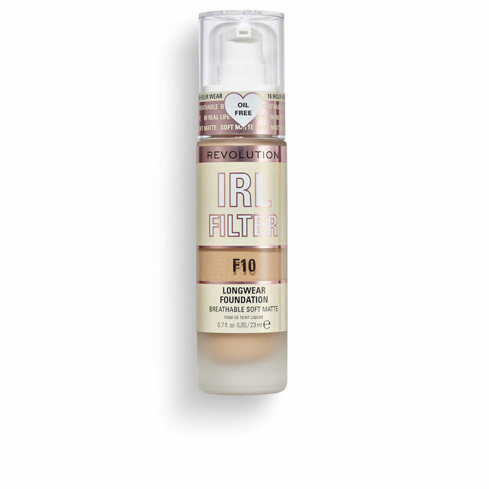 Base de Maquillaje Fluida Revolution Make Up Irl Filter F10 23 ml