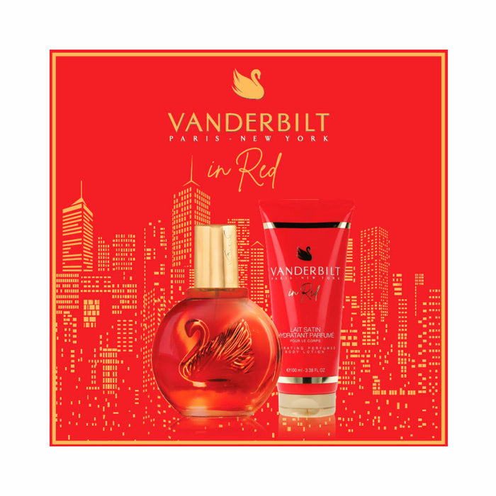 Women's Perfume Set Vanderbilt IN RED 2 Pieces