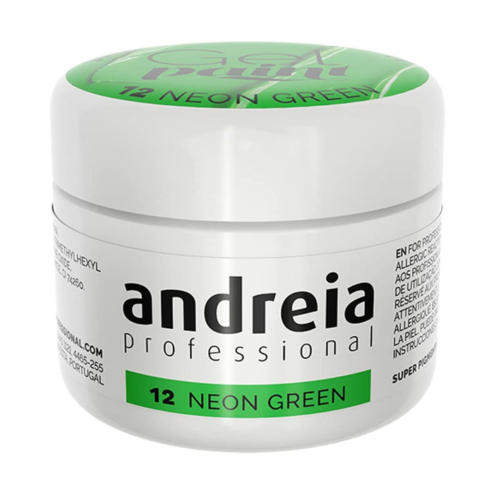 Esmalte de uñas en gel Andreia Gel Paint 4 ml Verde Neón