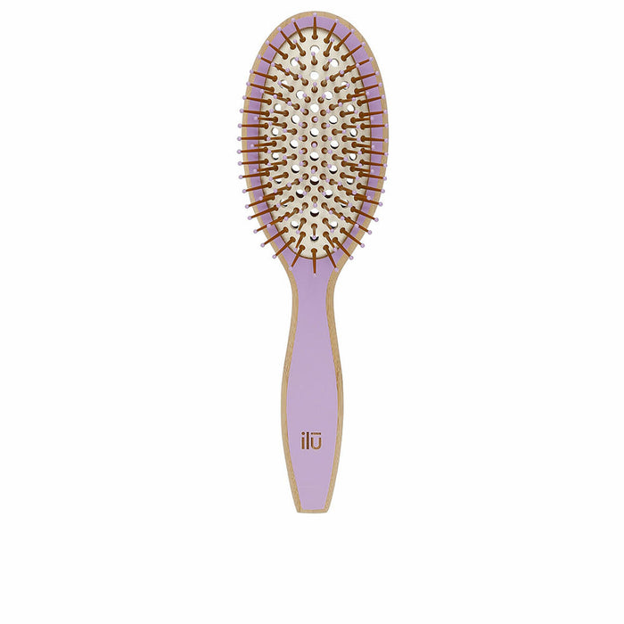 Detangling Hairbrush Ilū Bamboom Purple Medium Oval
