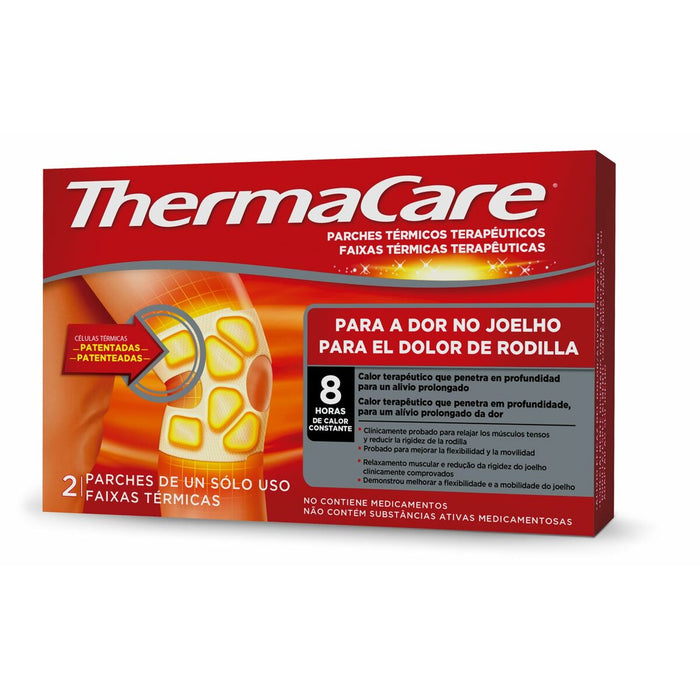 Parches de Calor Corporales Adhesivos Thermacare Rodillas 2 Unidades