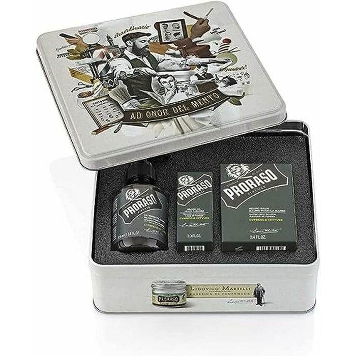 Beard care set Proraso Cypress & Vetyver 3 Pieces