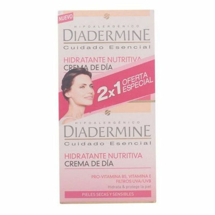 Set de Cosmética Unisex Diadermine Crema Hidratante Nutritiva Dia Ps 50 ml 2 Piezas