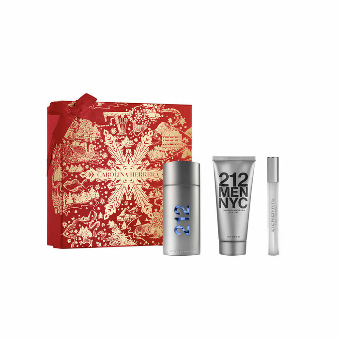 Set de Perfume Mujer Carolina Herrera 212 NYC MEN EDT 3 Piezas