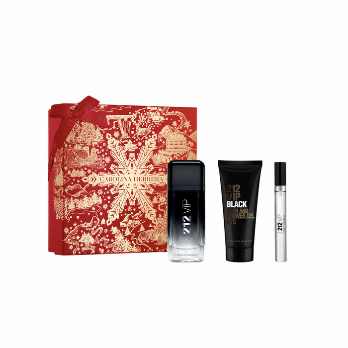 Set de Perfume Mujer Carolina Herrera 212 VIP MEN 3 Piezas