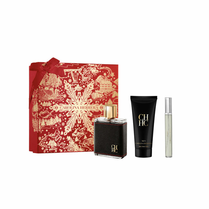 Set de Perfume Mujer Carolina Herrera CH MEN EDT 3 Piezas