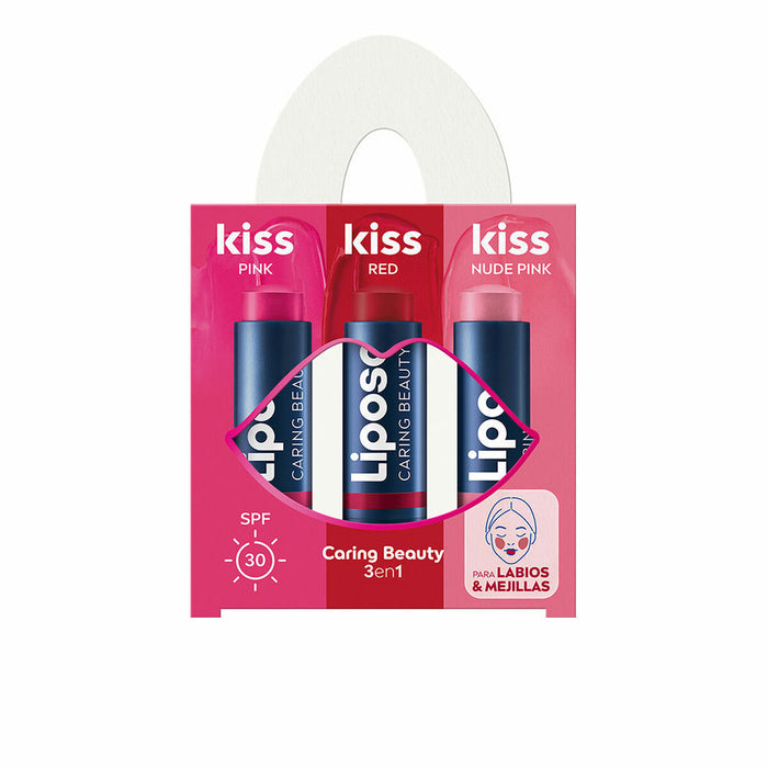 Bálsamo Labial Liposan KISS KISS KISS 3 Piezas
