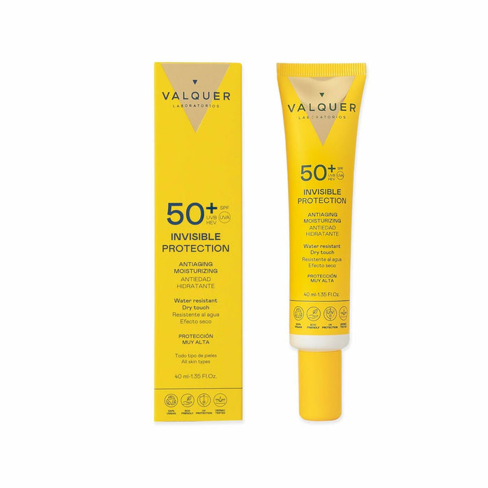 Protector Solar Facial Valquer Spf 50 40 ml Blanco