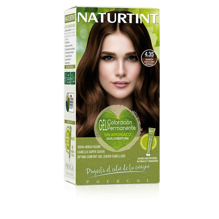 Tinte Permanente Naturtint Naturtint 4.35 marrón capuccino intenso Sin amoniaco (170 ml)
