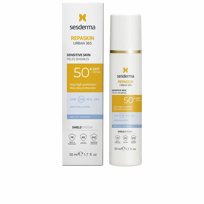 Protector Solar Facial Sesderma Repaskin Urban 365 SPF 50+ 50 ml Piel Sensible