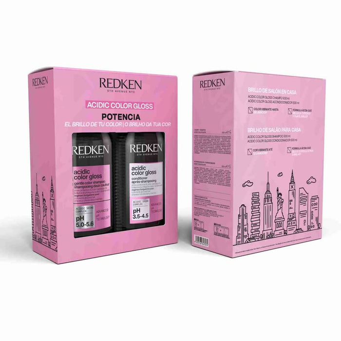 Set de Champú Redken ACIDIC COLOR GLOSS 3 Piezas