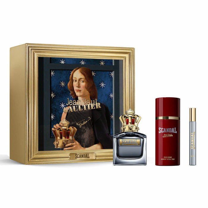 Set de Perfume Mujer Jean Paul Gaultier SCANDAL POUR HOMME EDT 3 Piezas