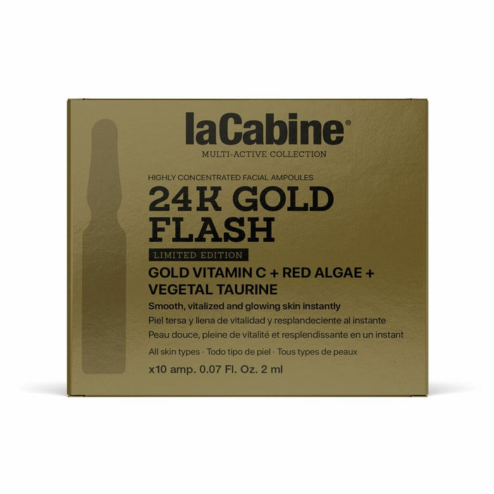 Ampollas laCabine 24K GOLD FLASH 2 ml 10 Unidades