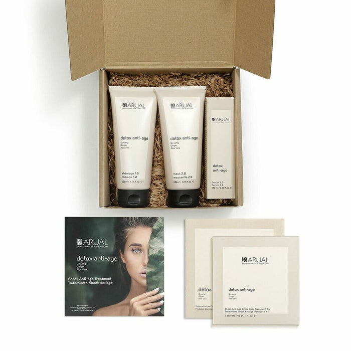 Tratamiento Capilar Reconstructor Detox Anti-Age Arual 4 Piezas