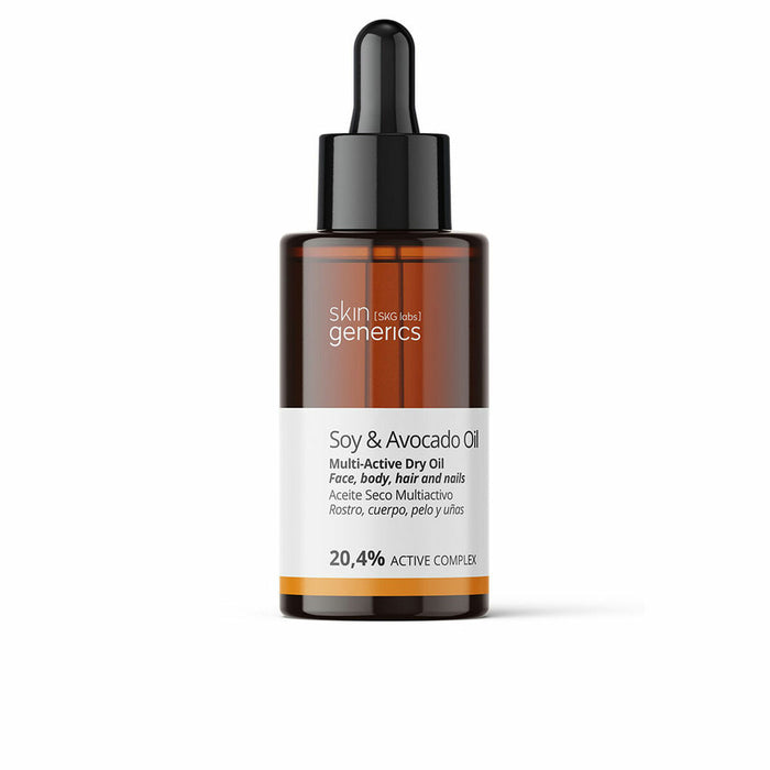 Aceite Corporal Esencial Skin Generics   30 ml Soja Aguacate Multifunción