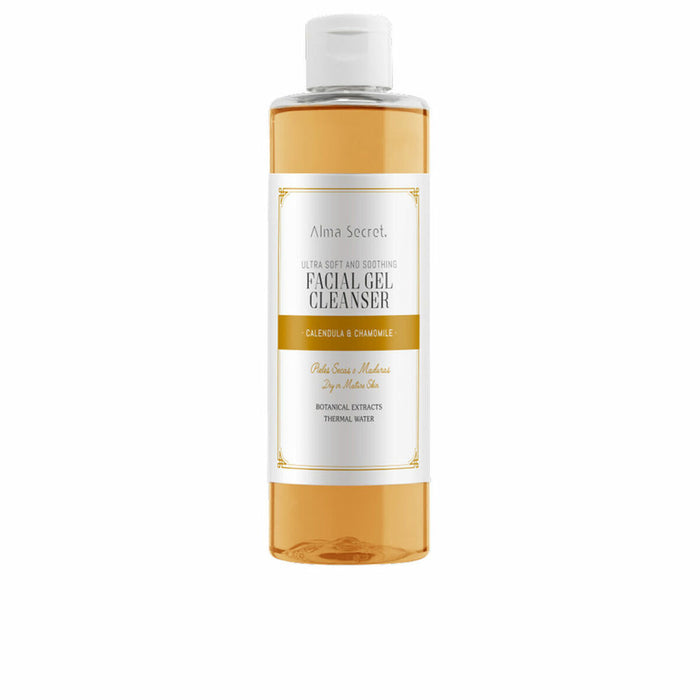 Gel Limpiador Facial Alma Secret   Manzanilla Calmante Suavizante Caléndula 200 ml