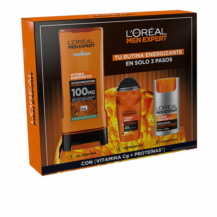 Women's Cosmetics Set L'Oreal Make Up MEN EXPERT HYDRA ENERGETIC 3 Pieces