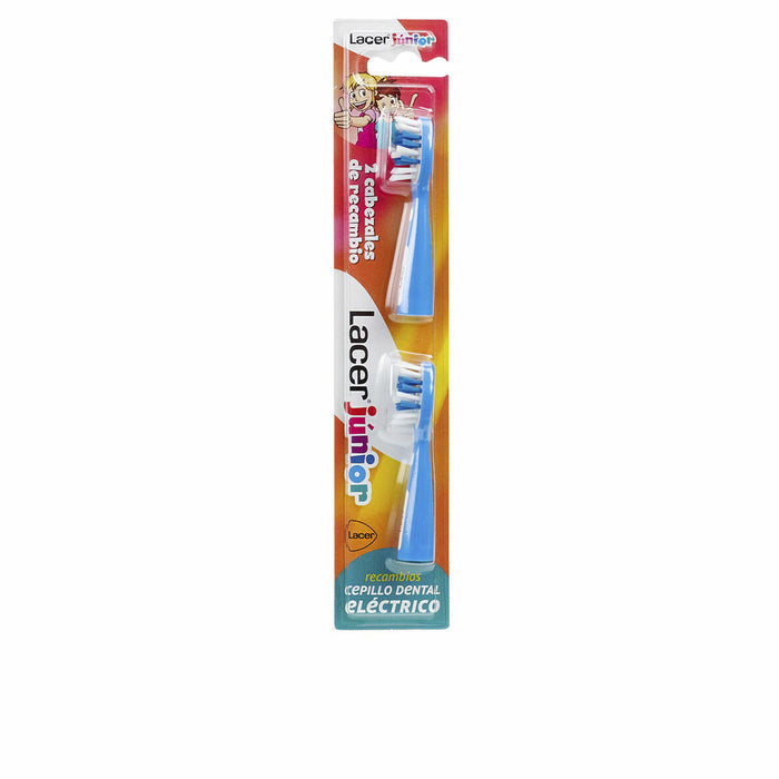 Recambio para Cepillo de Dientes Eléctrico Lacer Azul Junior (2 Unidades)