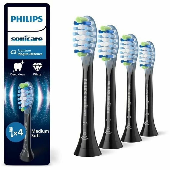 Cabezal de Recambio Philips HX9044/88 Negro 4 Unidades