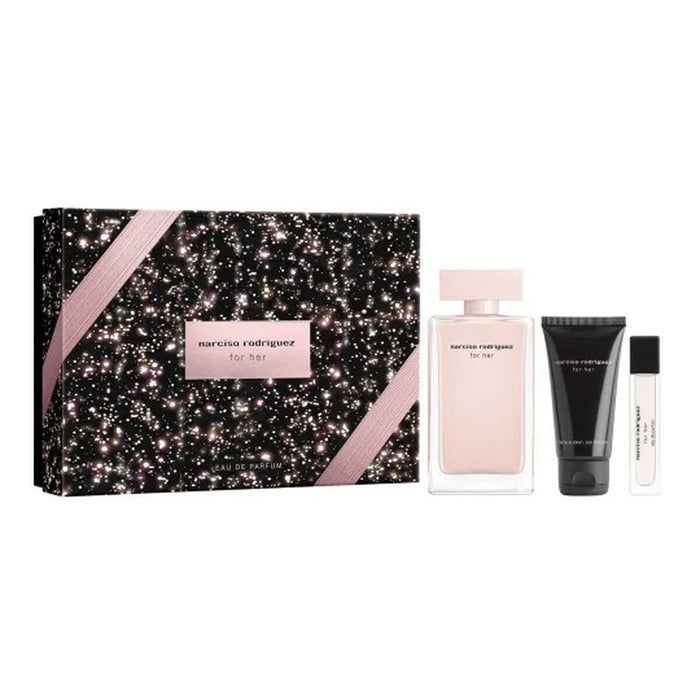 Set de Perfume Mujer Narciso Rodriguez FOR HER EDP 3 Piezas